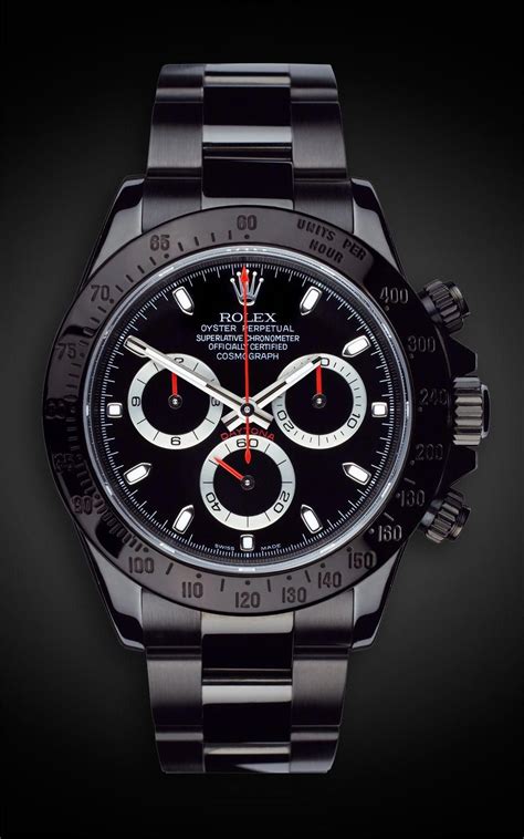 black rolex daytona.